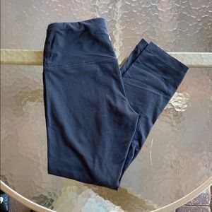 90 DEGREE BLACK CROPPED LEGGINGS